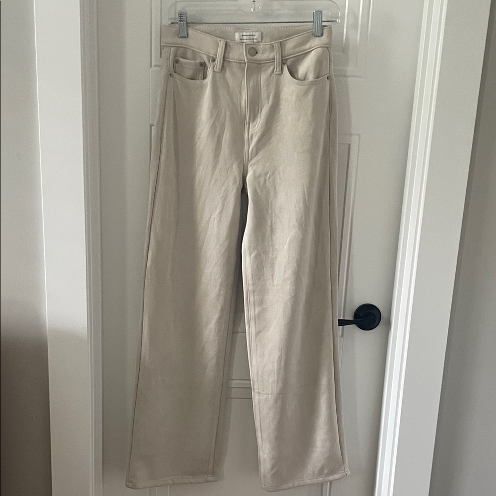 Banana Republic Factory Cream Straight Leg Jeans